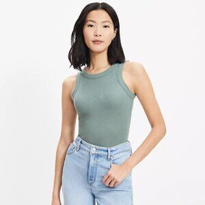 NWT LOFT Perfect Tank Evergreen Haze Green